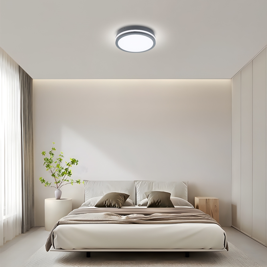Brilagi - LED Venkovní svítidlo BENE LED/24W/230V pr. 26 cm antracit IP54