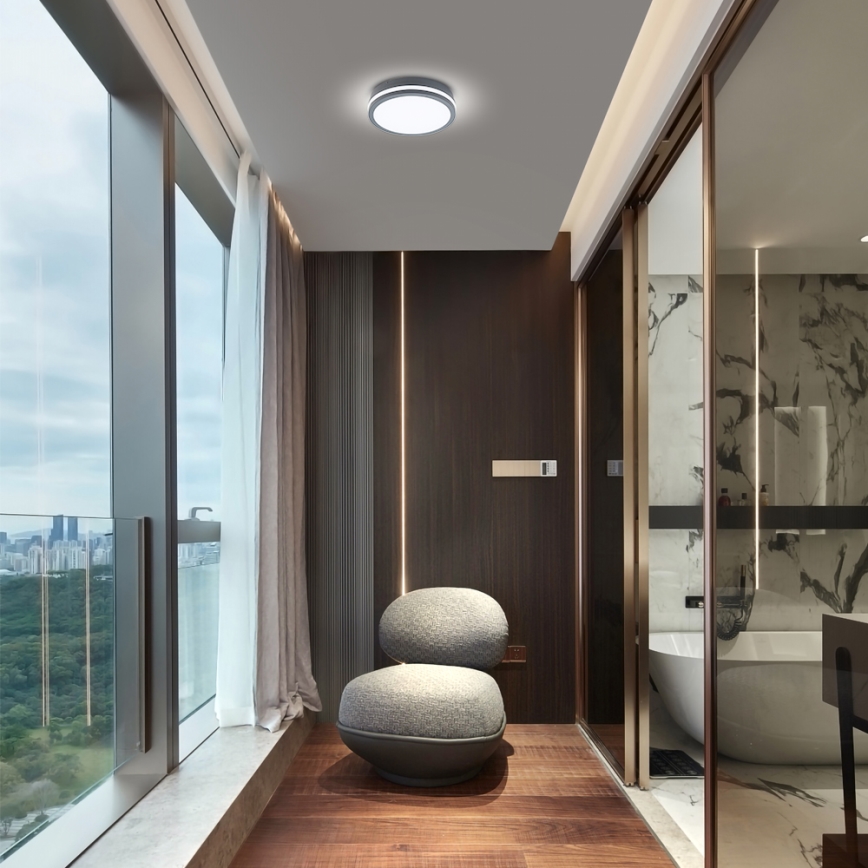 Brilagi - LED Venkovní svítidlo BENE LED/24W/230V pr. 26 cm antracit IP54