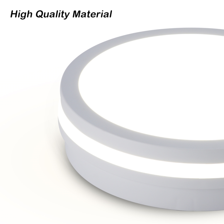 Brilagi - LED Venkovní stropní svítidlo se senzorem BENE LED/18W/230V pr. 21,5 cm bílá IP54