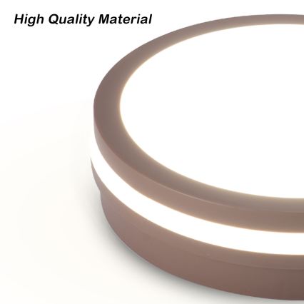 Brilagi - LED Venkovní svítidlo se senzorem BENE LED/24W/230V pr. 26 cm hnědá IP54