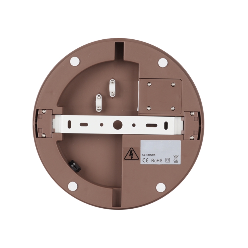 Brilagi - LED Venkovní svítidlo se senzorem BENE LED/24W/230V pr. 26 cm hnědá IP54