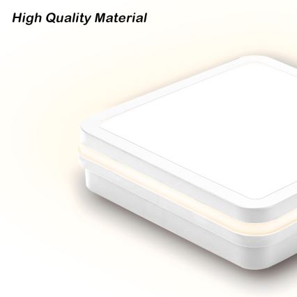 Brilagi - LED Venkovní svítidlo se senzorem BENE LED/18W/230V 22x22 cm bílá IP54