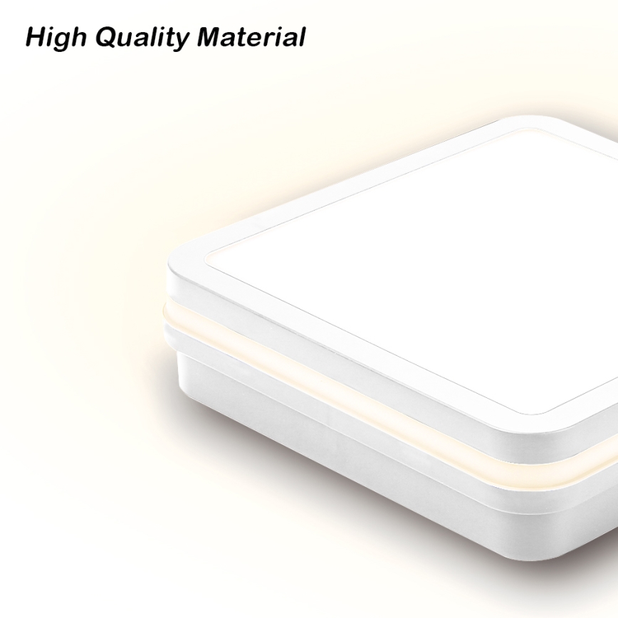 Brilagi - LED Venkovní svítidlo se senzorem BENE LED/18W/230V 22x22 cm bílá IP54