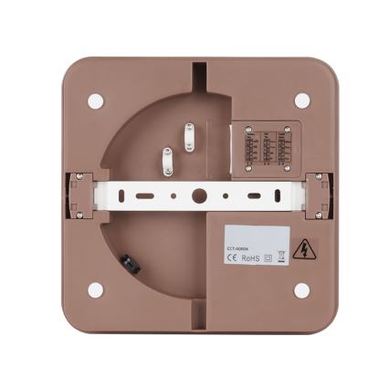 Brilagi - LED Venkovní stropní svítidlo se senzorem BENE LED/24W/230V 26x26 cm hnědá IP54