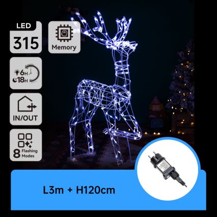 Brilagi - LED Venkovní vánoční dekorace LED/3,6W/31/230V 6500K 120 cm IP44 sob