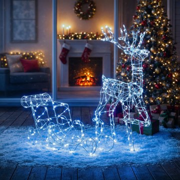 BRILAGI - LED Venkovní vánoční dekorace LED/3,6W/8 funkcí 100 cm IP44 studená bílá