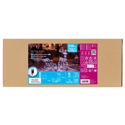 BRILAGI - LED Venkovní vánoční dekorace LED/3,6W/8 funkcí 100 cm IP44 studená bílá