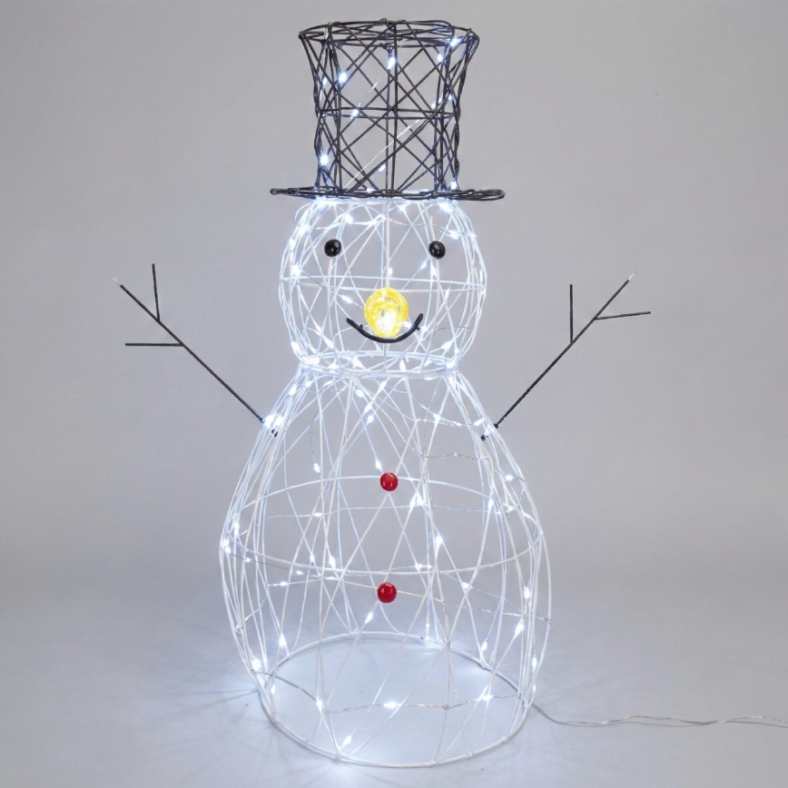 BRILAGI - LED Venkovní vánoční dekorace LED/3,6W/8 funkcí 60 cm IP44 sněhulák studená bílá
