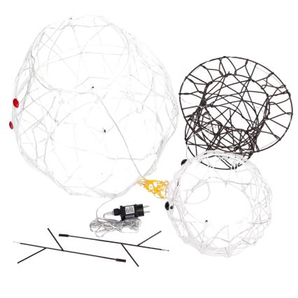 BRILAGI - LED Venkovní vánoční dekorace LED/3,6W/8 funkcí 60 cm IP44 sněhulák studená bílá