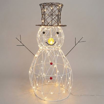 BRILAGI - LED Venkovní vánoční dekorace LED/3,6W/8 funkcí 60 cm IP44 sněhulák teplá bílá