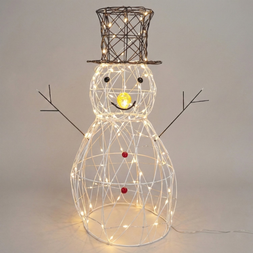 BRILAGI - LED Venkovní vánoční dekorace LED/3,6W/8 funkcí 60 cm IP44 sněhulák teplá bílá