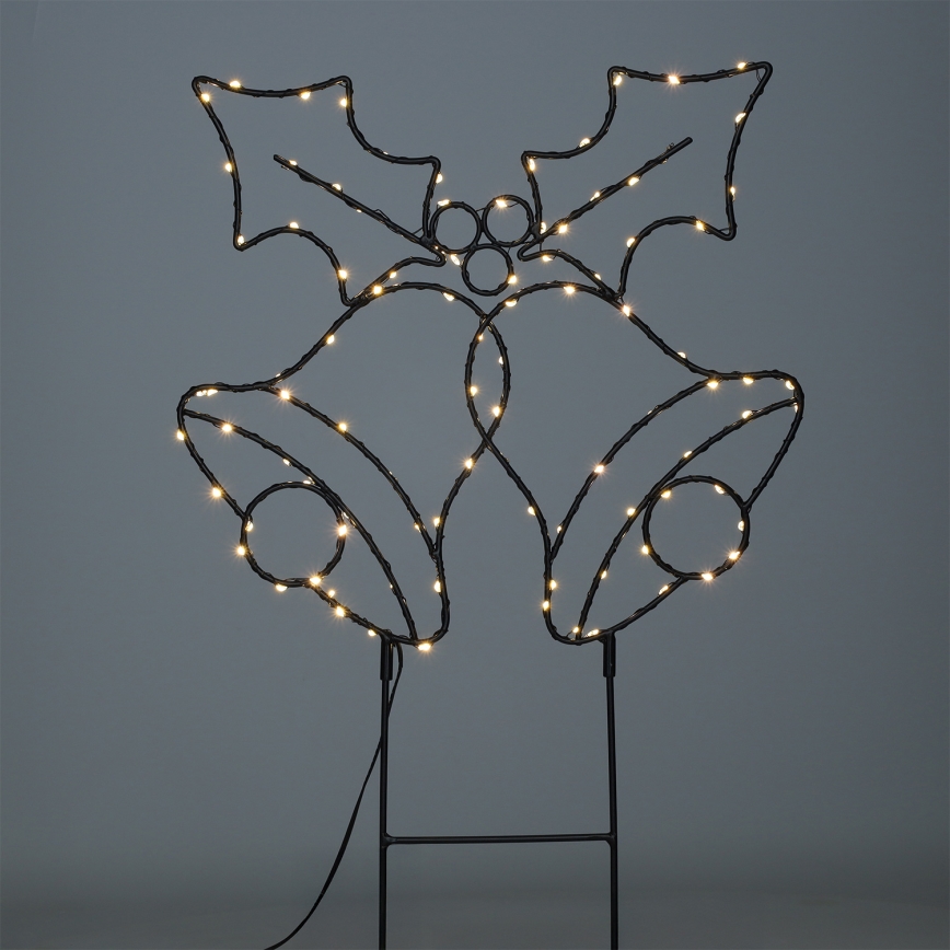 Brilagi - LED Venkovní vánoční dekorace LED/3xAA IP44 55x32 cm zvonečky