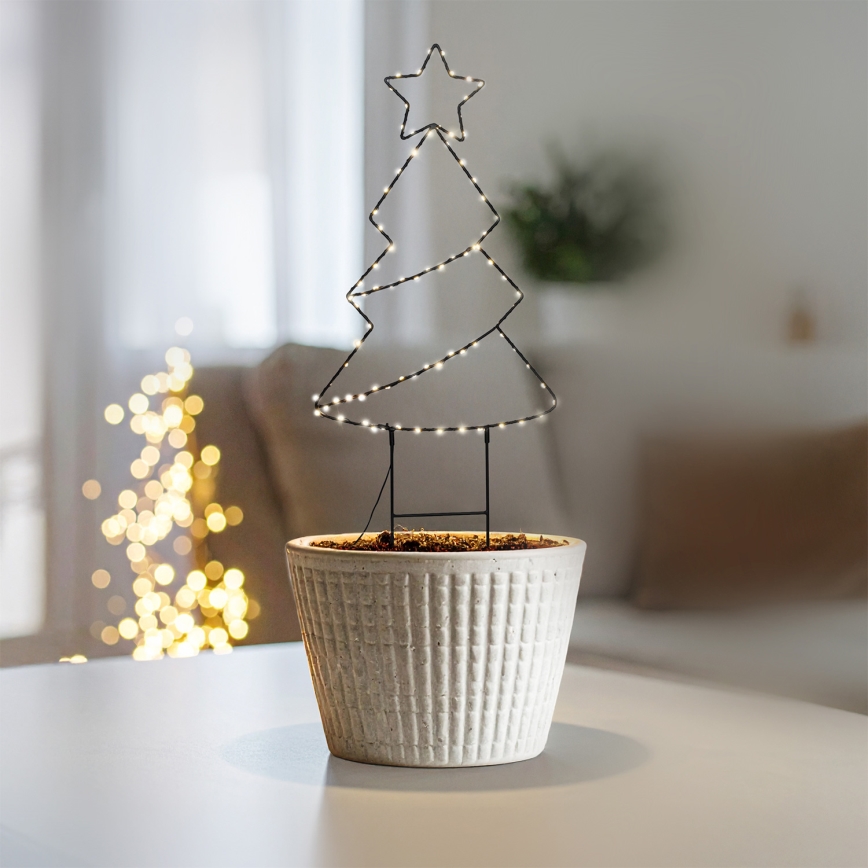 Brilagi - LED Venkovní vánoční dekorace LED/3xAA IP44 stromek