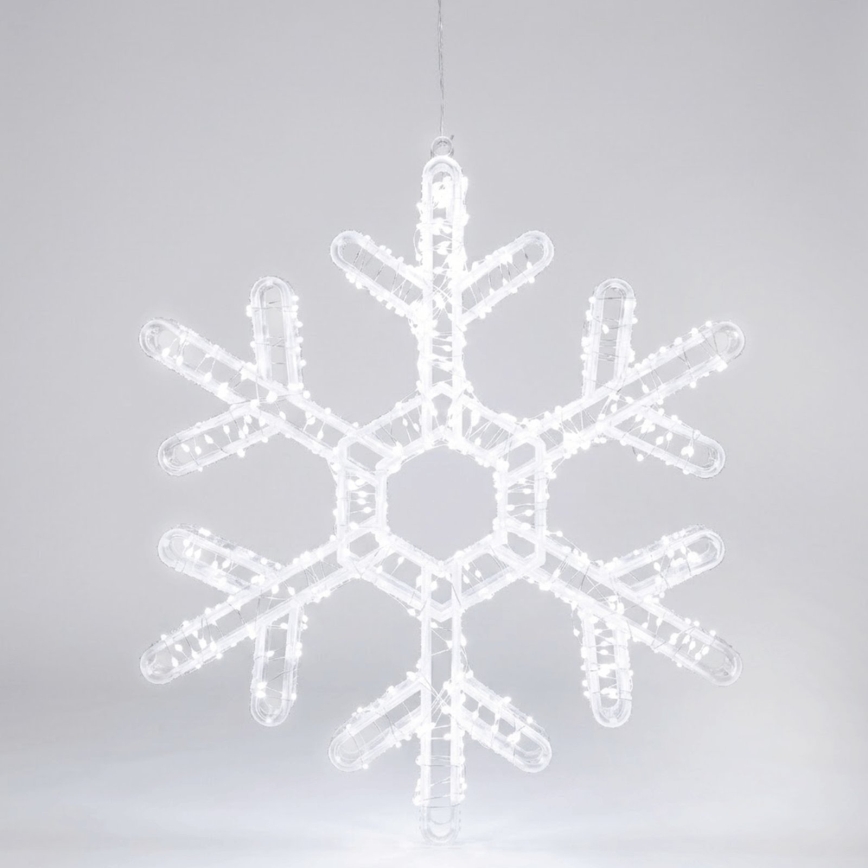 BRILAGI - LED Venkovní vánoční dekorace LED/6W/8 funkcí 43 cm IP44 vločka studená bílá