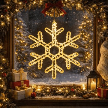 BRILAGI - LED Venkovní vánoční dekorace LED/6W/8 funkcí 43 cm IP44 vločka teplá bílá