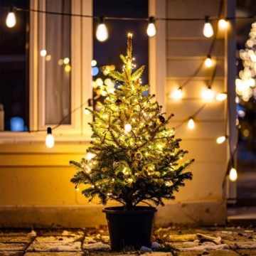 Brilagi - LED Venkovní vánoční girlanda 10xLED/3xAA 3,2m IP44 teplá bílá