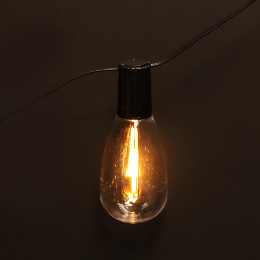 Brilagi - LED Venkovní vánoční girlanda 10xLED/3xAA 3,2m IP44 teplá bílá