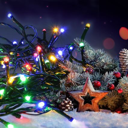 Brilagi - LED Venkovní vánoční řetěz 100xLED 13 m IP44 multicolor