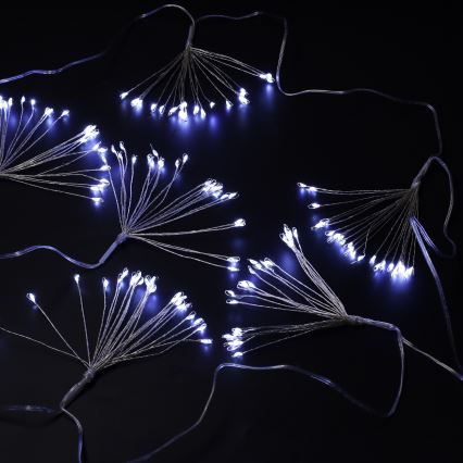 Brilagi - LED Venkovní vánoční řetěz 150xLED 5m IP44 studená bílá ohňostroj