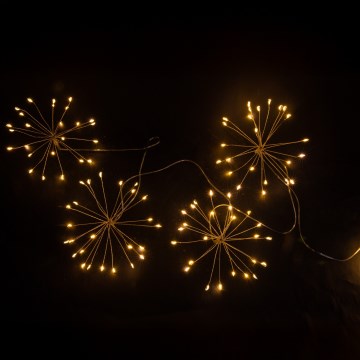 Brilagi - LED Venkovní vánoční řetěz 150xLED 5m IP44 teplá bílá ohňostroj