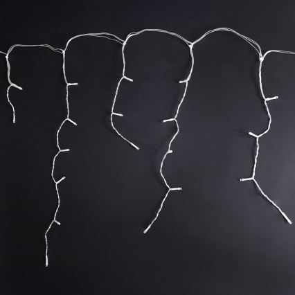 Brilagi - LED Venkovní vánoční řetěz 200xLED/8 funkcí 13m IP44 studená bílá rampouchy