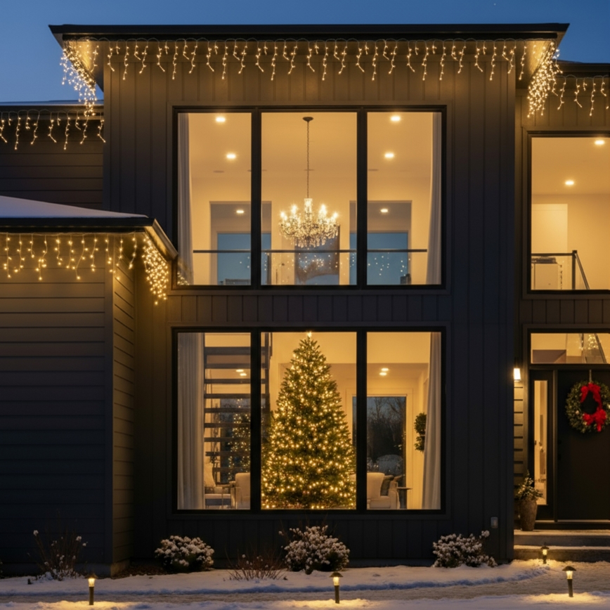 Brilagi - LED Venkovní vánoční řetěz 200xLED/8 funkcí 13m IP44 teplá bílá rampouchy