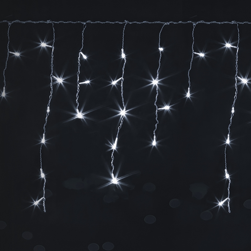 Brilagi - LED Venkovní vánoční řetěz 400xLED/8 funkcí 23x0,6m IP44 studená bílá