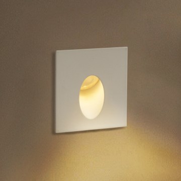 Brilagi - LED Venkovní vestavné svítidlo STAIRDOT LED/2W/230V bílá IP65 hranatý