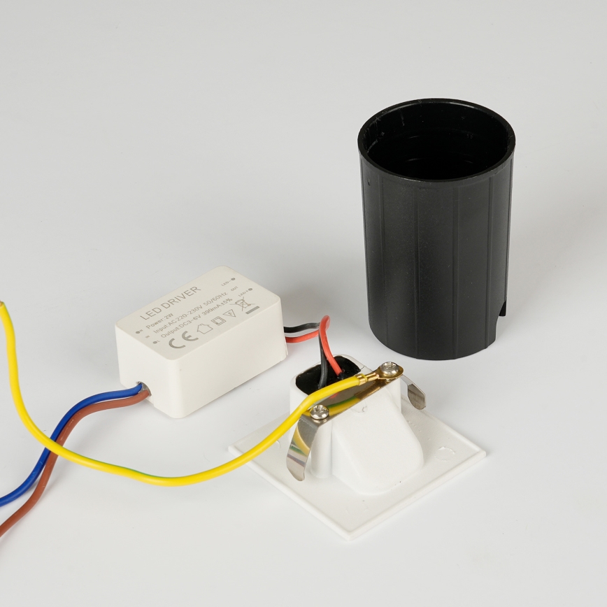 Brilagi - LED Venkovní vestavné svítidlo STAIRDOT LED/2W/230V bílá IP65 hranatý