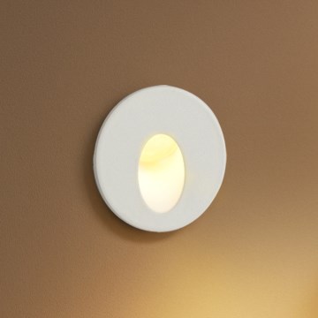 Brilagi - LED Venkovní vestavné svítidlo STAIRDOT LED/2W/230V bílá IP65 kulatý