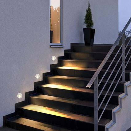 Brilagi - LED Venkovní vestavné svítidlo STAIRDOT LED/2W/230V bílá IP65 kulatý