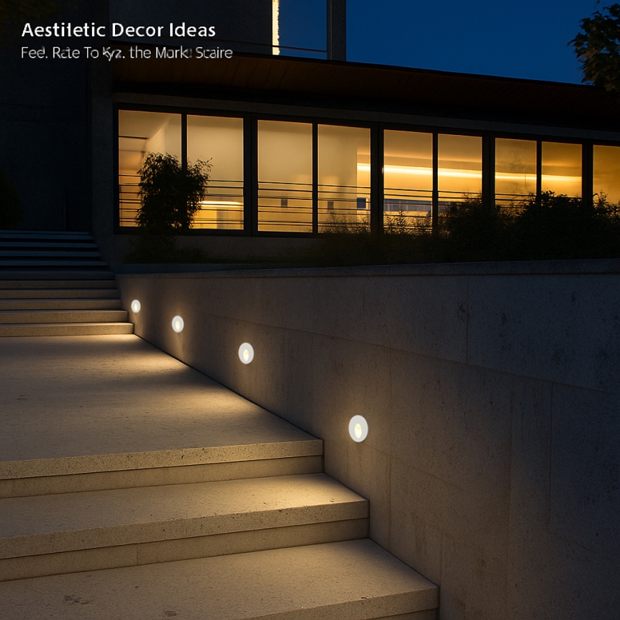 Brilagi - LED Venkovní vestavné svítidlo STAIRDOT LED/2W/230V bílá IP65 kulatý