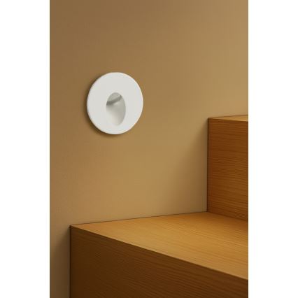 Brilagi - LED Venkovní vestavné svítidlo STAIRDOT LED/2W/230V bílá IP65 kulatý