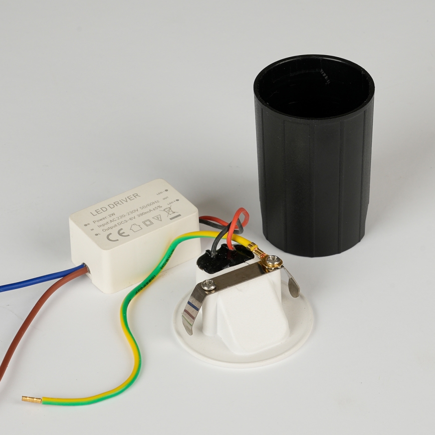 Brilagi - LED Venkovní vestavné svítidlo STAIRDOT LED/2W/230V bílá IP65 kulatý