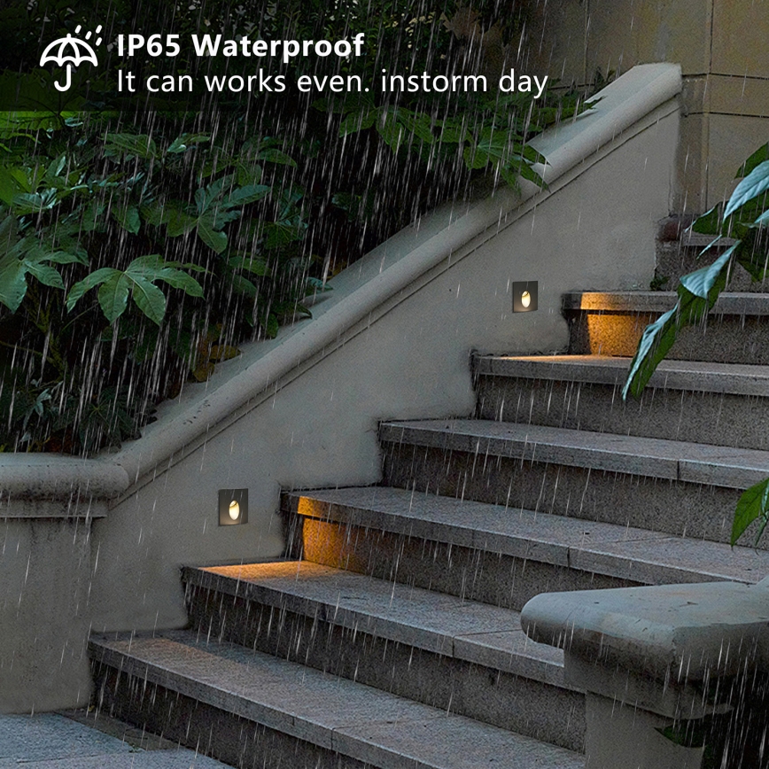 Brilagi - LED Venkovní vestavné svítidlo STAIRDOT LED/2W/230V černá IP65 hranatý