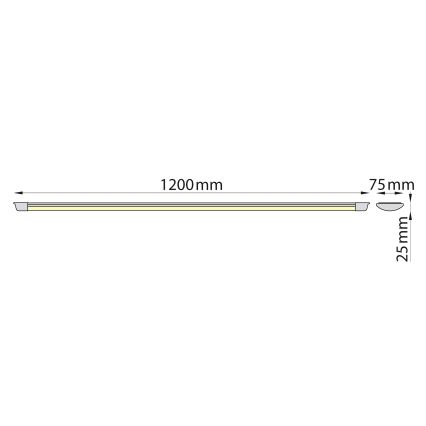 Brilagi - LED Zářivkové svítidlo AVERO LED/32W/230V 120 cm