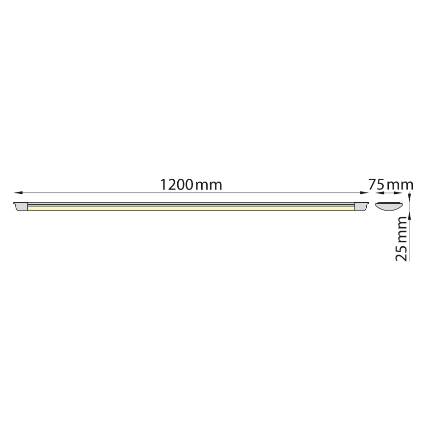 Brilagi - LED Zářivkové svítidlo AVERO LED/32W/230V 120 cm