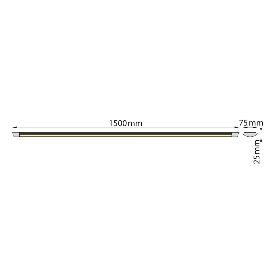 Brilagi - LED Zářivkové svítidlo AVERO LED/45W/230V 150 cm