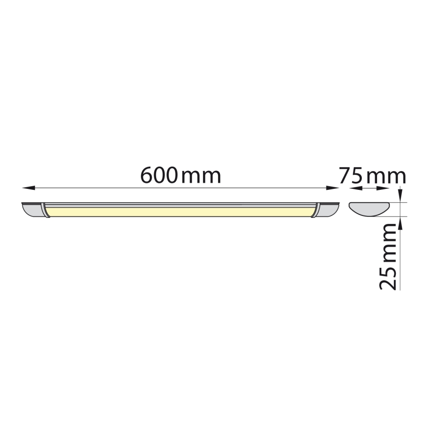 Brilagi - LED Zářivkové svítidlo LUMA LED/16W/230V 60 cm