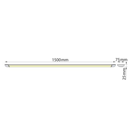 Brilagi - LED Zářivkové svítidlo LUMA LED/40W/230V 150 cm
