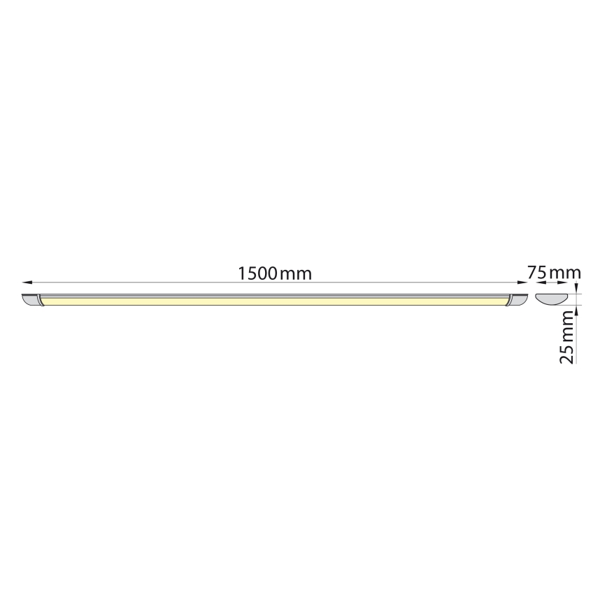 Brilagi - LED Zářivkové svítidlo LUMA LED/40W/230V 150 cm