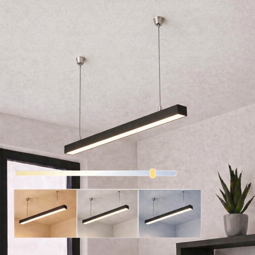 Brilagi - LED Závěsné svítidlo FULLDAY LED/10/15/20W/230V 2700/4000/6000K 60 cm černá