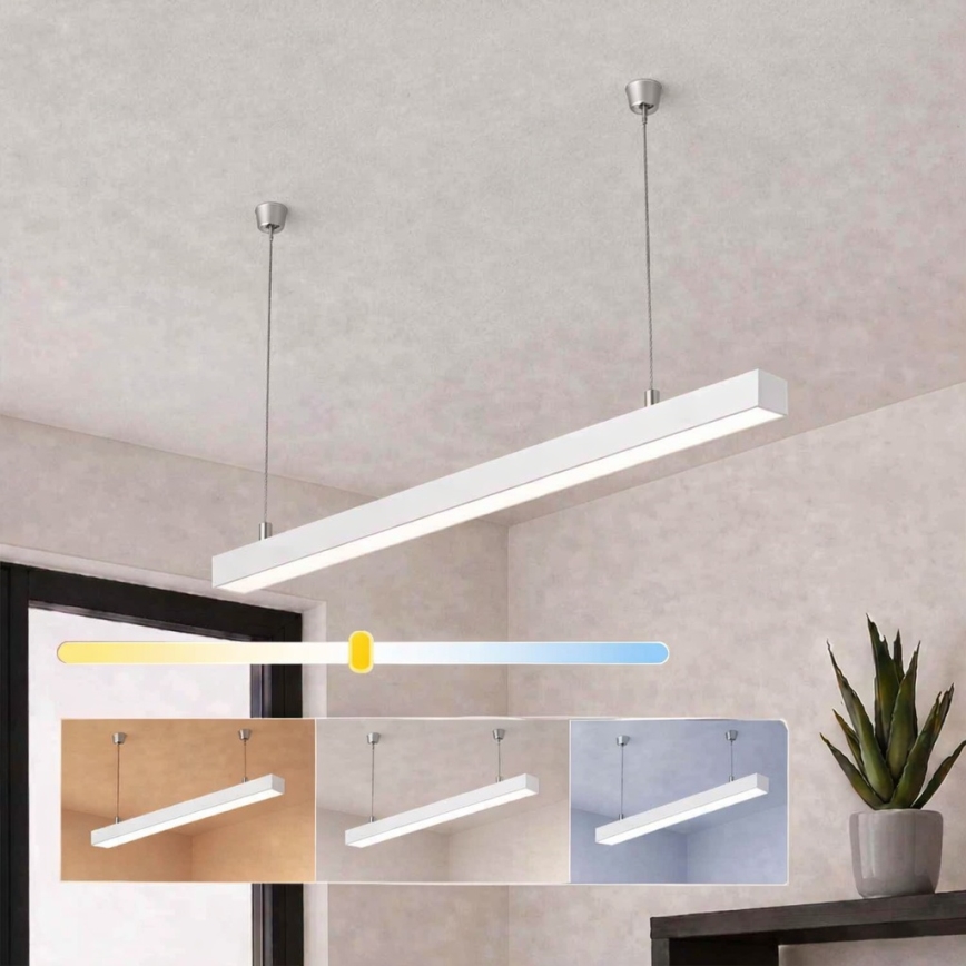 Brilagi - LED Závěsné svítidlo FULLDAY LED/30/40/50W/230V 2700/4000/6000K 150 cm bílá