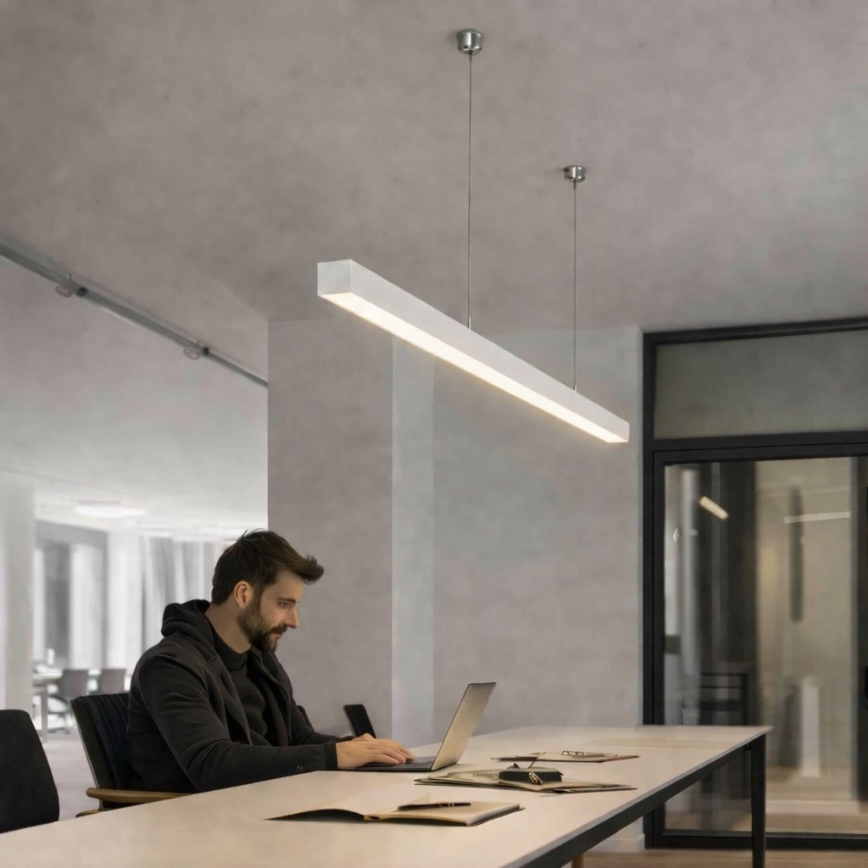 Brilagi - LED Závěsné svítidlo FULLDAY LED/30/40/50W/230V 2700/4000/6000K 150 cm bílá