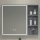 BRILAGI - LED Zrcadlová koupelnová skříňka s podsvícením AVOLA SINGLE 75x70 cm