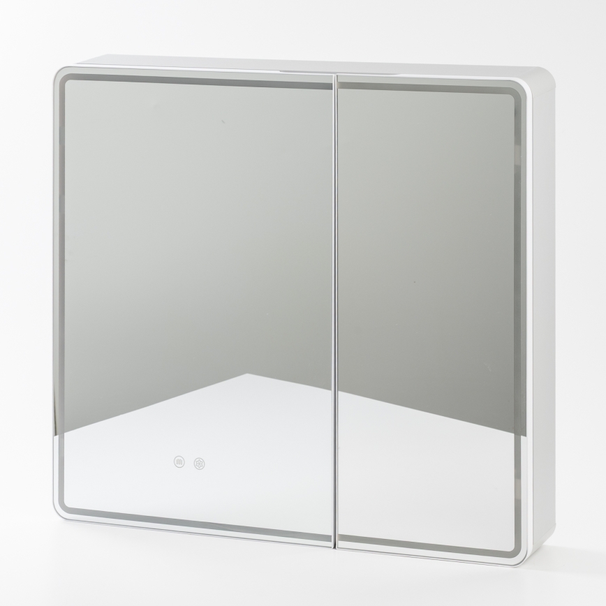 BRILAGI - LED Zrcadlová koupelnová skříňka s podsvícením NOTO DOUBLE 77x70 cm