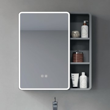 BRILAGI - LED Zrcadlová koupelnová skříňka s podsvícením NOTO SINGLE 78x65 cm