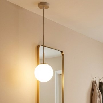 Brilagi - Lustr na lanku 1xE27/60W/230V béžová/zlatá