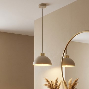 Brilagi - Lustr na lanku 1xE27/60W/230V pr. 18 cm béžová/zlatá