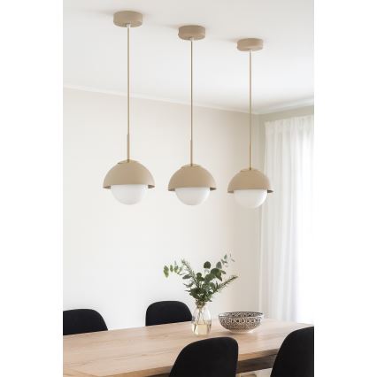 Brilagi - Lustr na lanku 1xE27/60W/230V pr. 18 cm béžová/zlatá